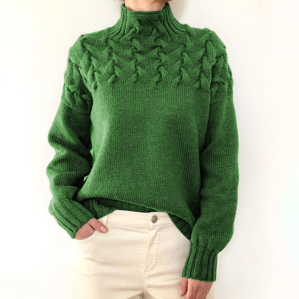 Warmer Rollkragenpullover Damen Elena – Bild 11