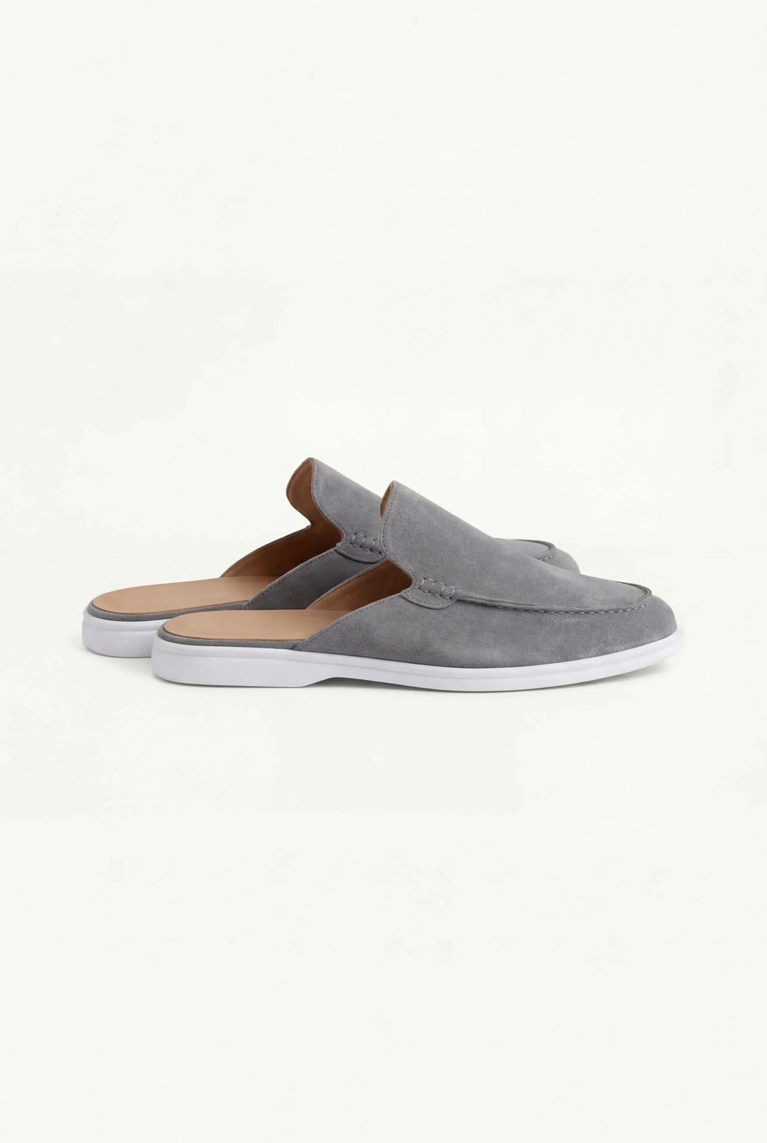 Falko™ | Offener Sommer-Mule Grau
