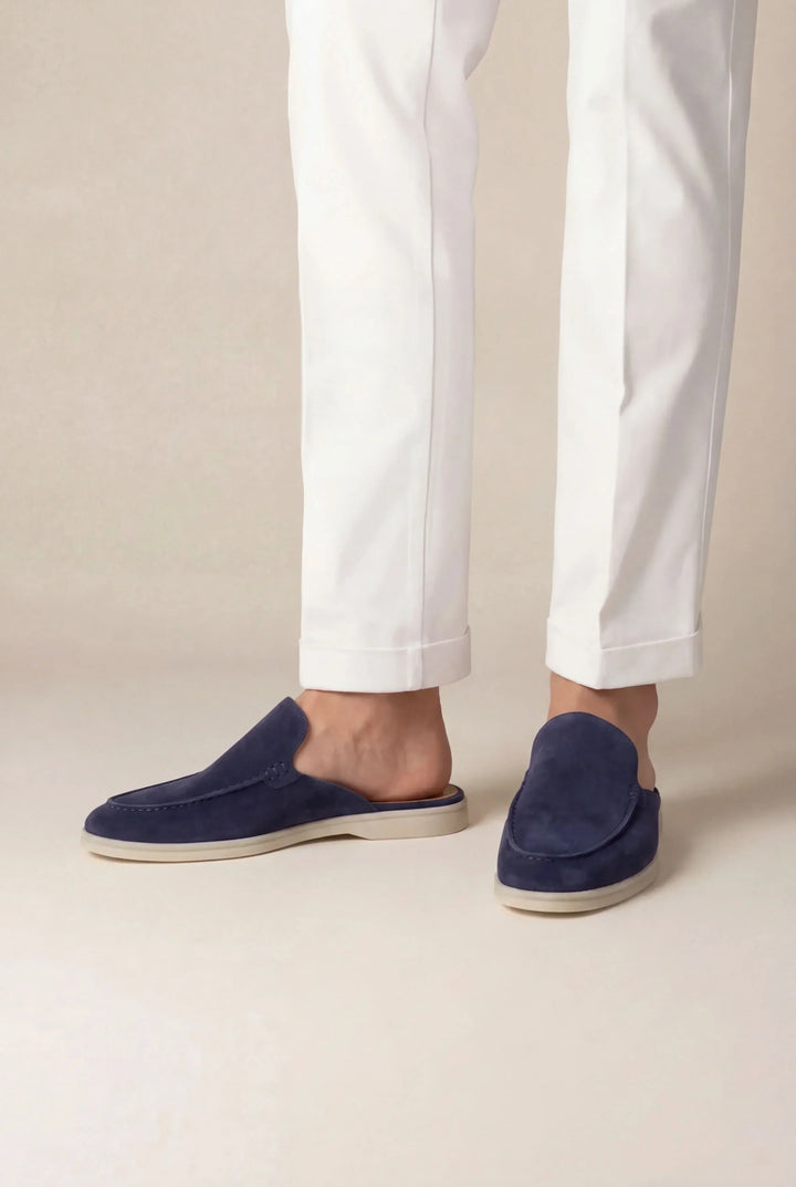 Albrecht™ | Offener Sommer-Mule Marineblau