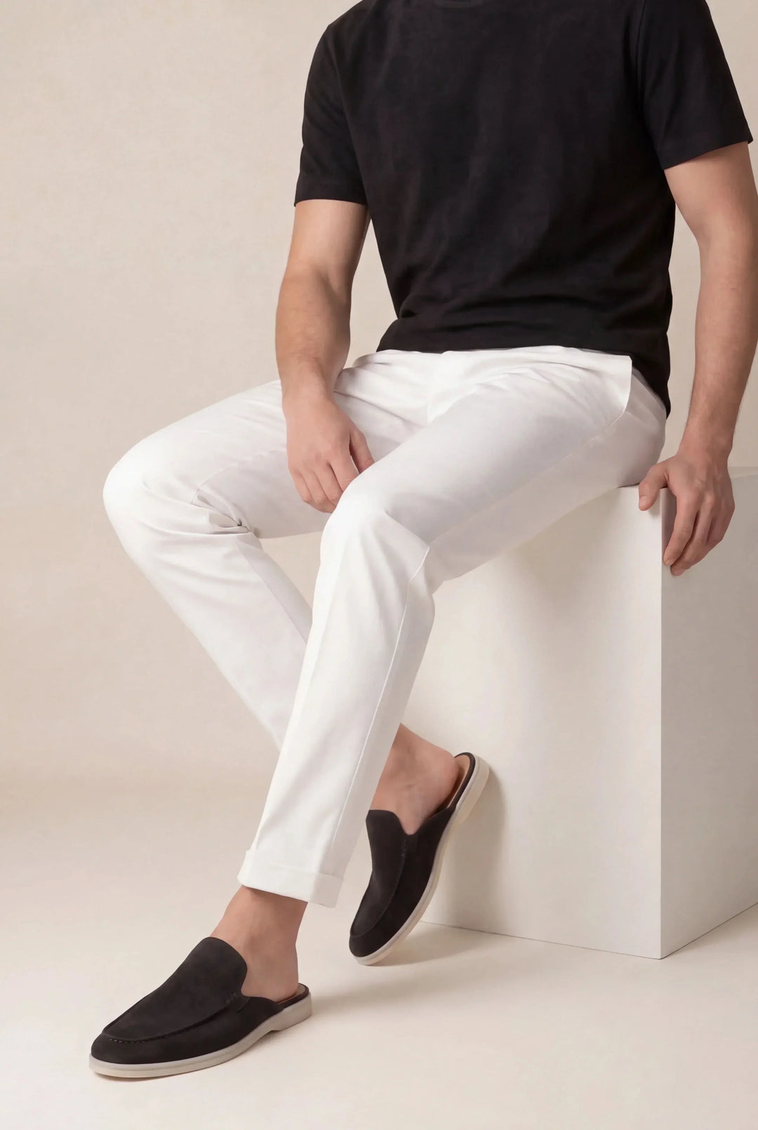 Bastian™ | Offener Sommer-Mule Schwarz