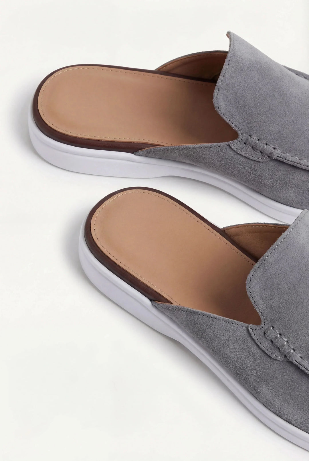 Falko™ | Offener Sommer-Mule Grau