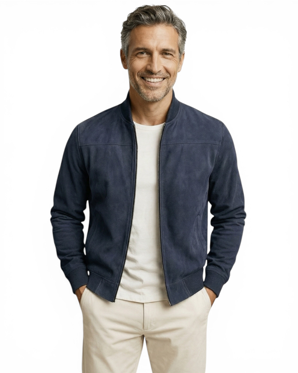 Handgefertigte Wildlederjacke Herren Valerio – Bild 5