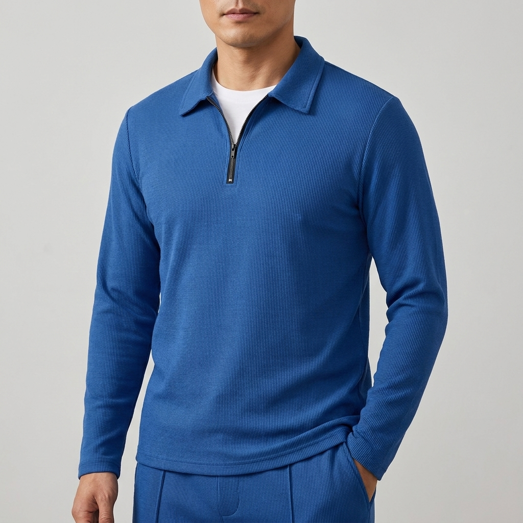 Lennard™ | Half-Zip-Set mit Polokragen