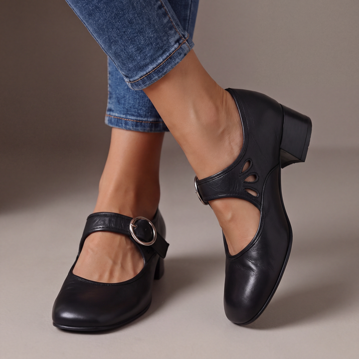 Mary Janes aus weichem Leder Damen Lotte – Bild 2
