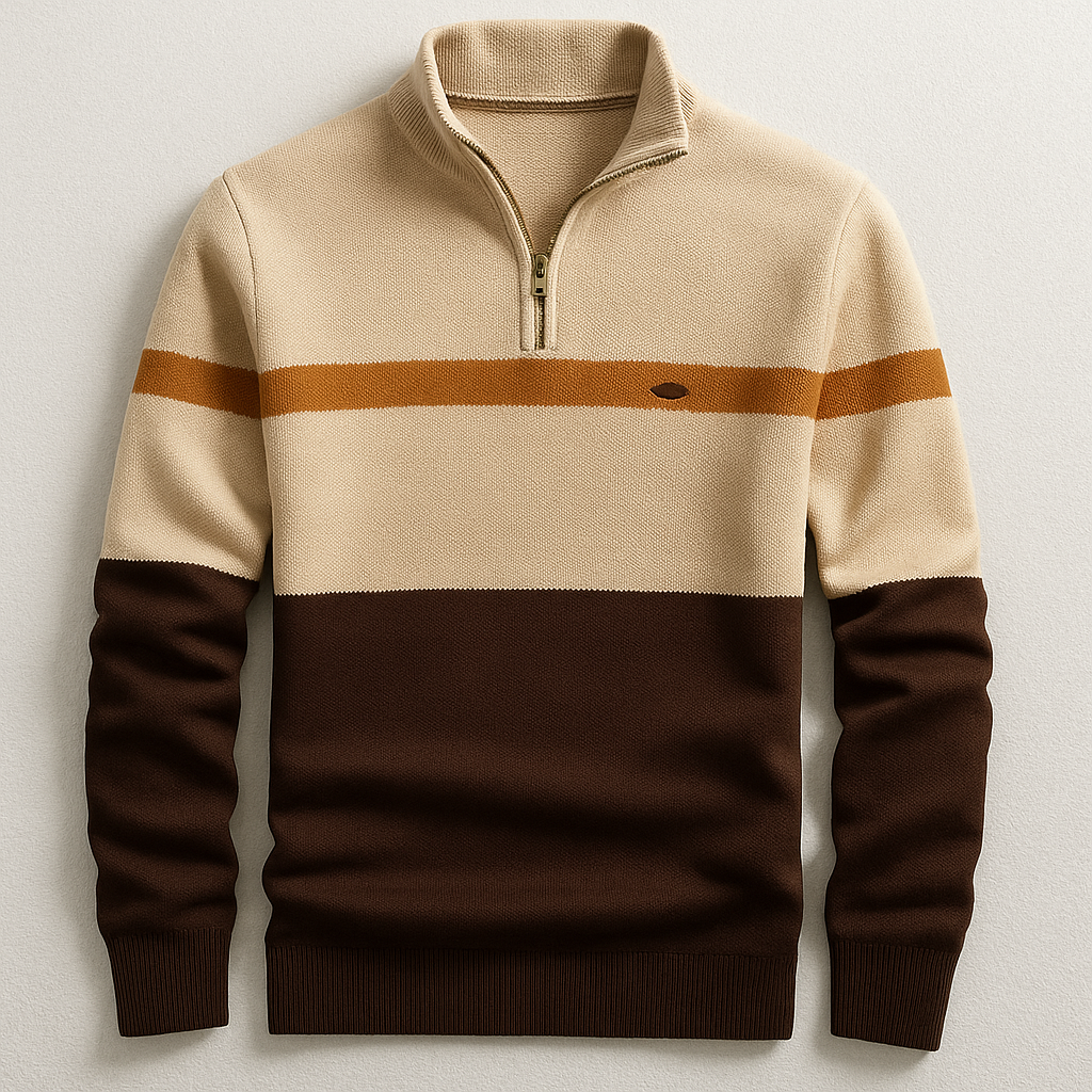 Herrenpullover mit Reißverschluss am Kragen Nazzareno – Bild 4