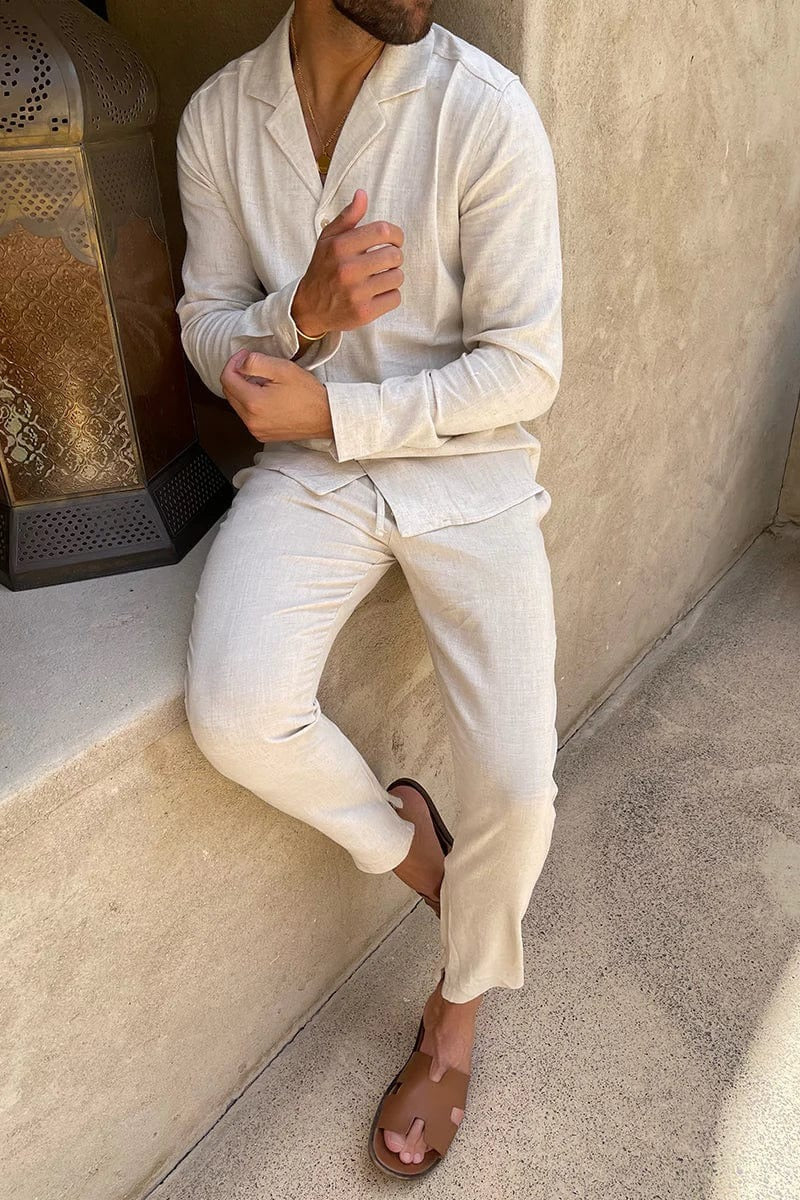 Ben™ | Elegantes Sommer-Set Hemd & Hose