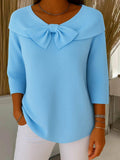 Eleganter Pullover Neeko Blau – Weiss Modehaus