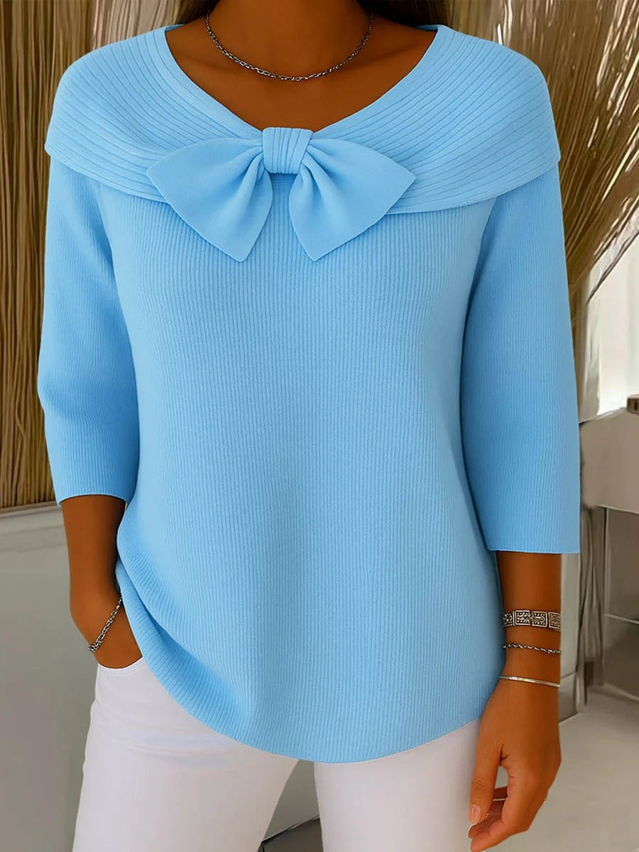 Eleganter Pullover Neeko Blau – Weiss Modehaus