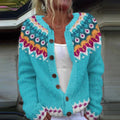 Strickjacke mit buntem Einsatz Damen Itziar – Bild 2
