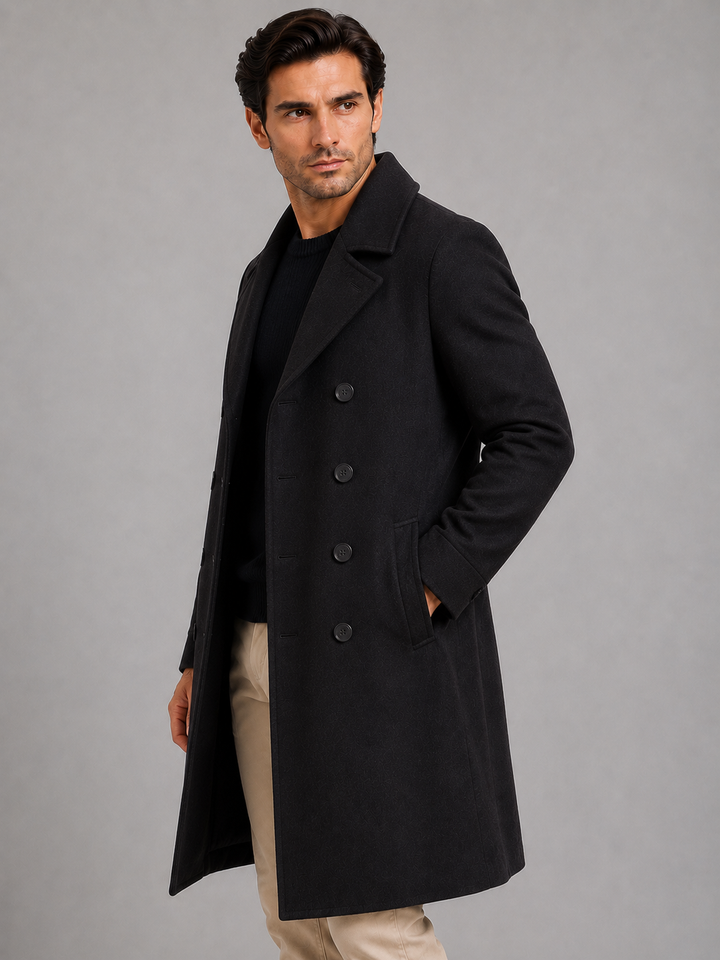 Herren Doppelreihiger Mantel Gabriele – Bild 3