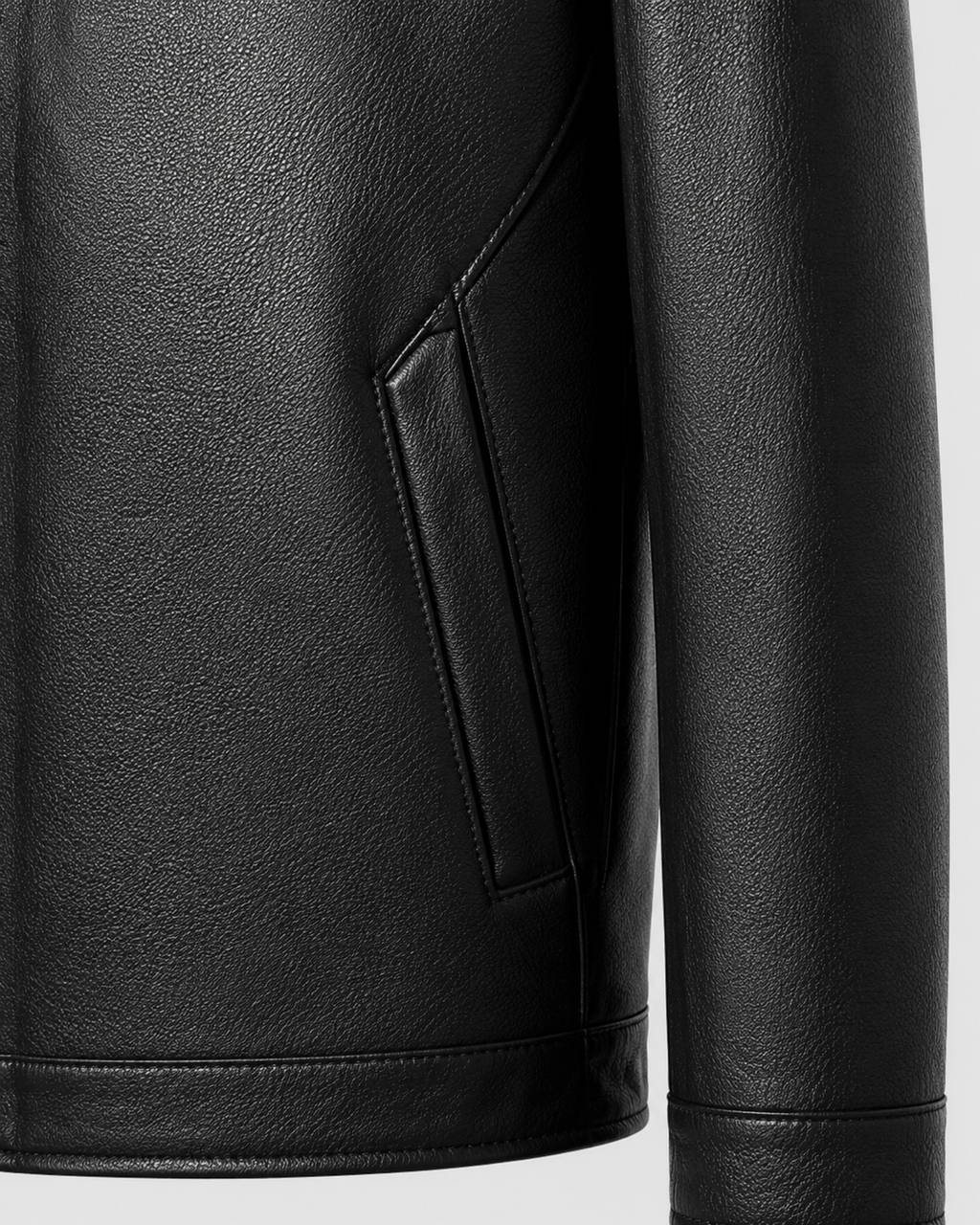 Herrenjacke Lederoptik mit Kragen Augusto – Bild 10