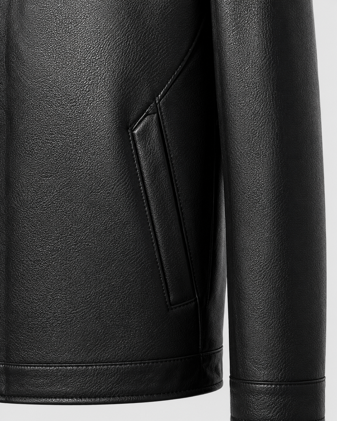 Herrenjacke Lederoptik mit Kragen Augusto – Bild 10