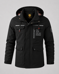Herren Utility Parka mit Kapuze Daniele Schwarz – Weiss Modehaus