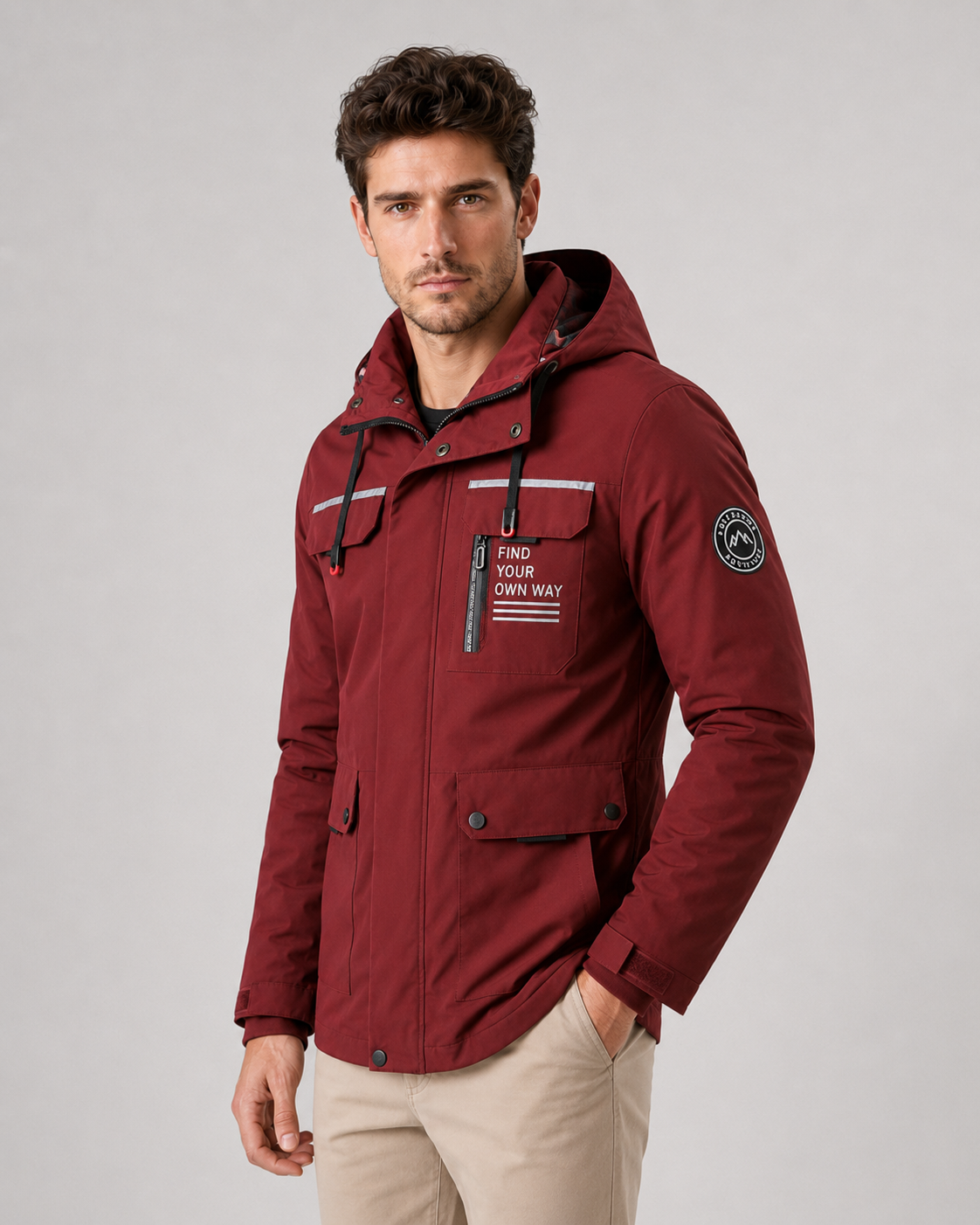 Herren Utility Parka mit Kapuze Daniele – Bild 6