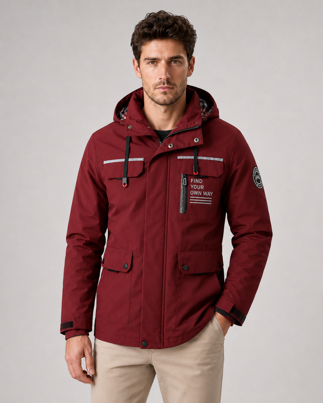 Herren Utility Parka mit Kapuze Daniele – Bild 7