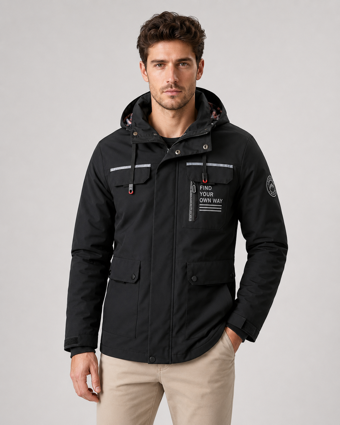 Herren Utility Parka mit Kapuze Daniele – Bild 9