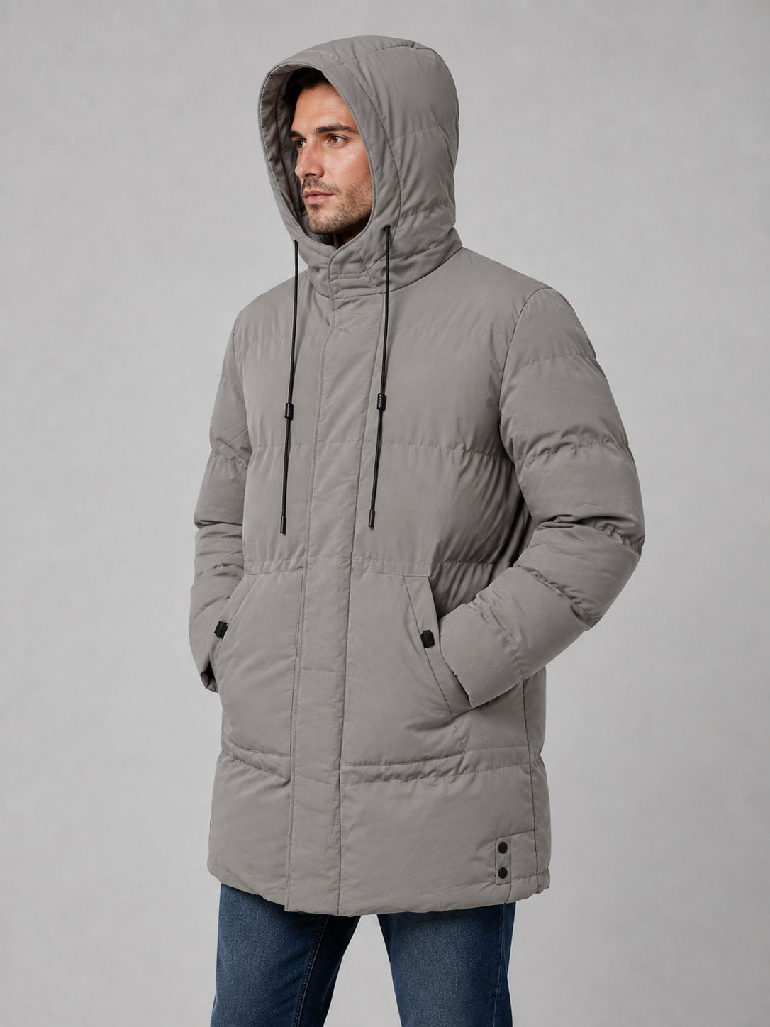 Langer, gepolsterter Parka für Herren Fulvio – Bild 3