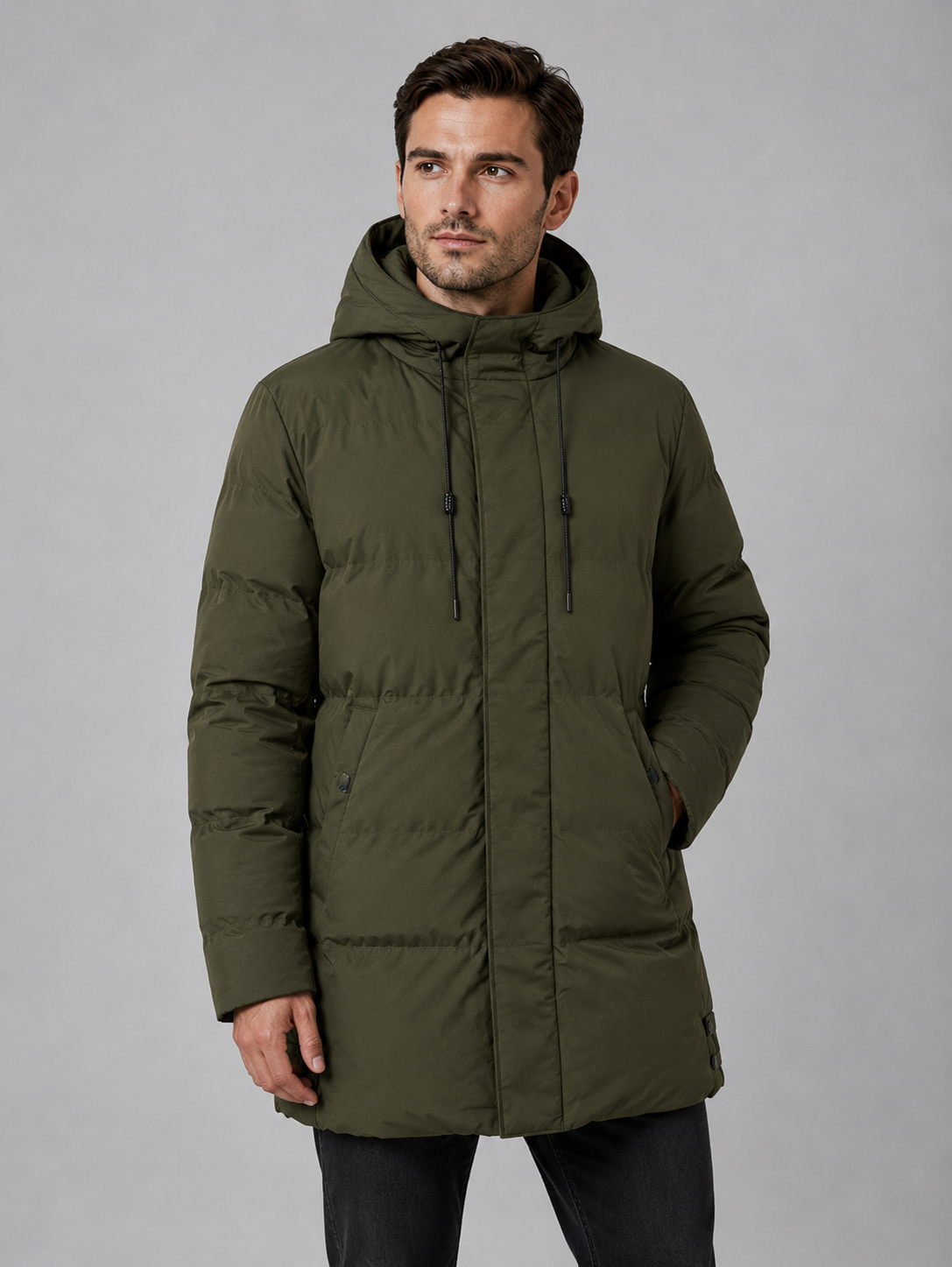 Langer, gepolsterter Parka für Herren Fulvio – Bild 4
