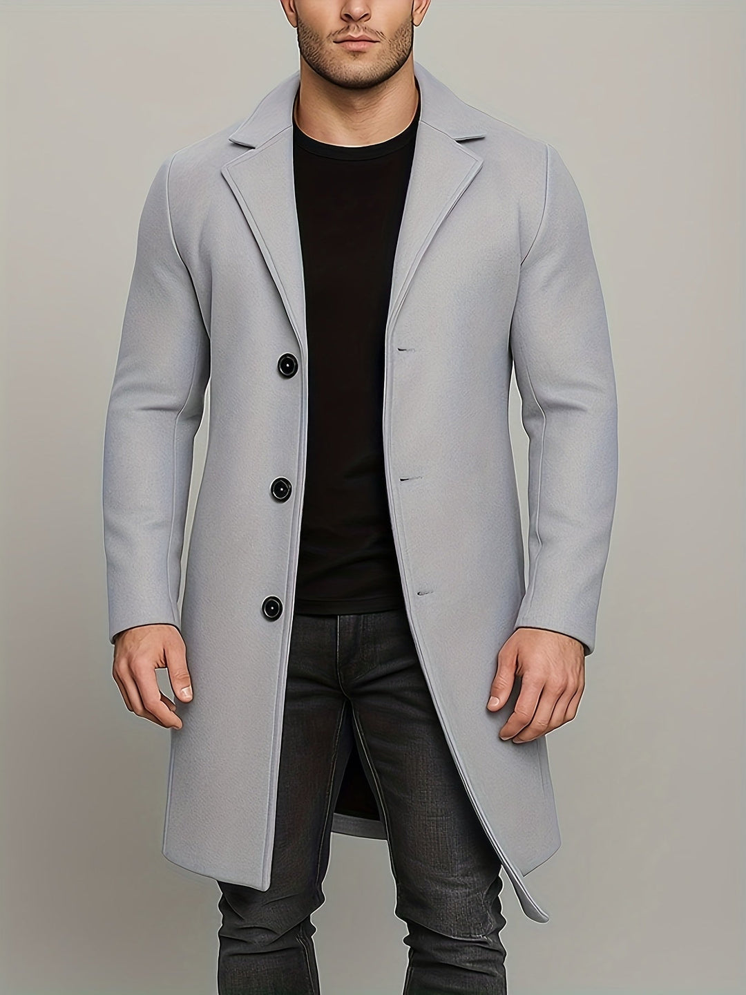 Winter Trenchcoat für Herren einreihig Federico – Bild 7