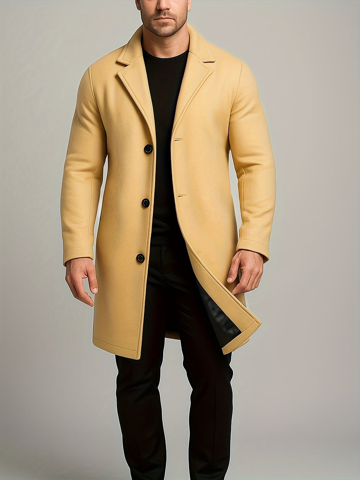 Winter Trenchcoat für Herren einreihig Federico – Bild 8