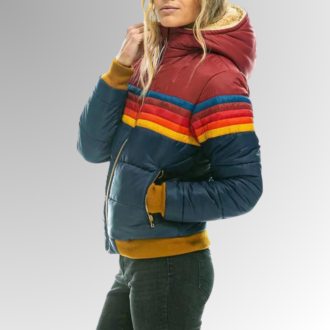 Steppjacke mit Streifen auf der Brust Damen Giada – Bild 5