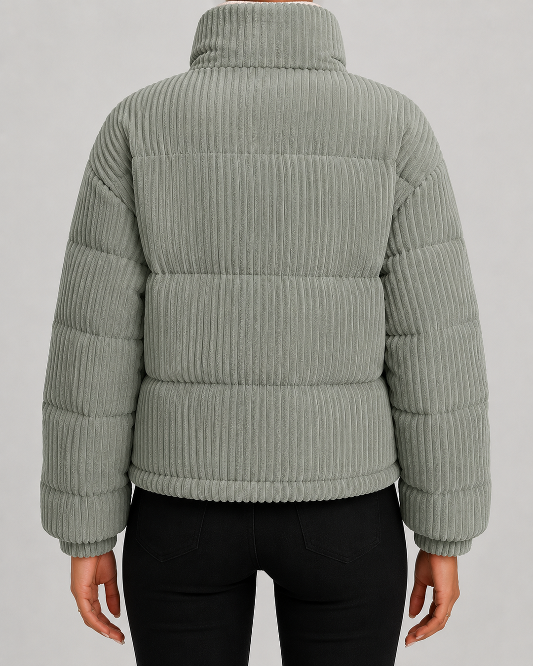 Steppjacke aus Cord Damen Agata – Bild 6