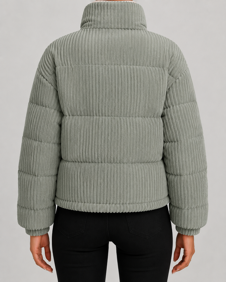 Steppjacke aus Cord Damen Agata – Bild 6