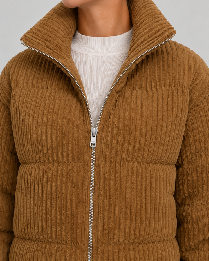 Steppjacke aus Cord Damen Agata – Bild 8
