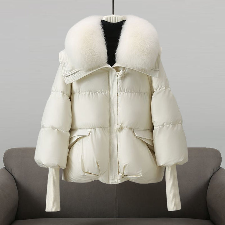 Daunenjacke mit Kunstfellkragen und Knebelverschlüssen Damen Francesca – Bild 2