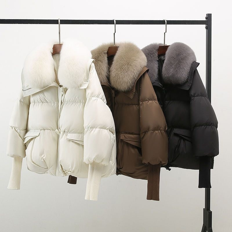 Daunenjacke mit Kunstfellkragen und Knebelverschlüssen Damen Francesca – Bild 4