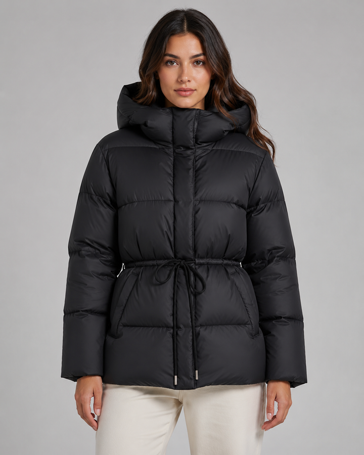 Formgepresste Daunenjacke mit Kordelzug Damen Romina – Bild 3