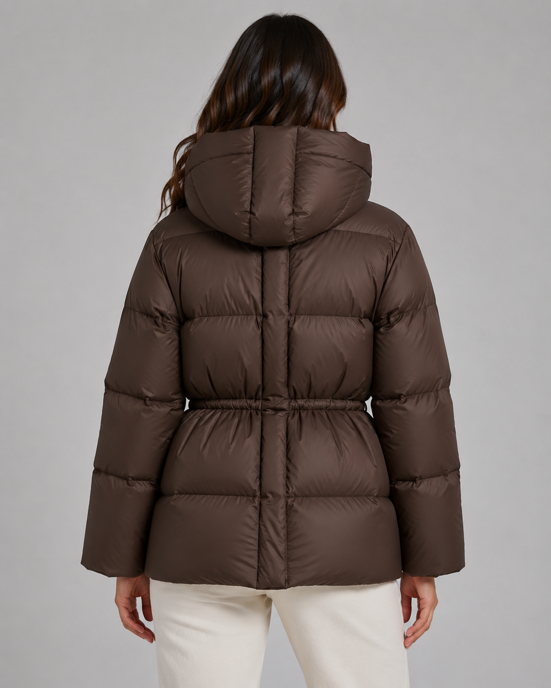 Formgepresste Daunenjacke mit Kordelzug Damen Romina – Bild 5