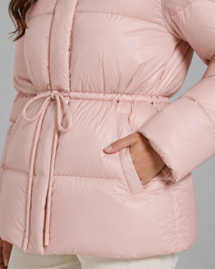 Formgepresste Daunenjacke mit Kordelzug Damen Romina – Bild 7