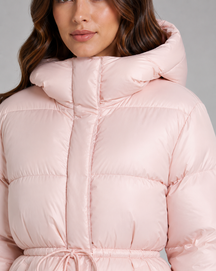 Formgepresste Daunenjacke mit Kordelzug Damen Romina – Bild 8