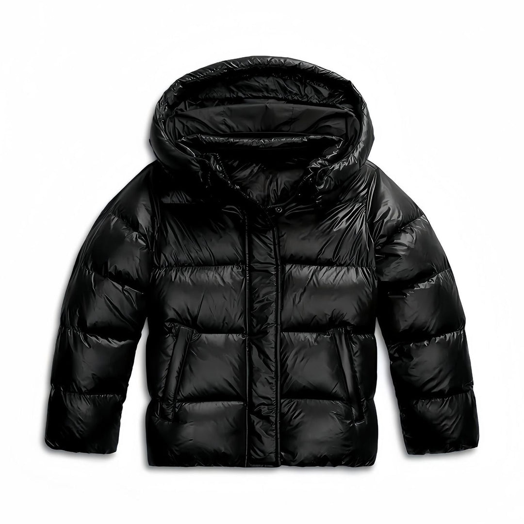 Glänzende Quadratische Daunenjacke Damen Giorgia – Bild 5