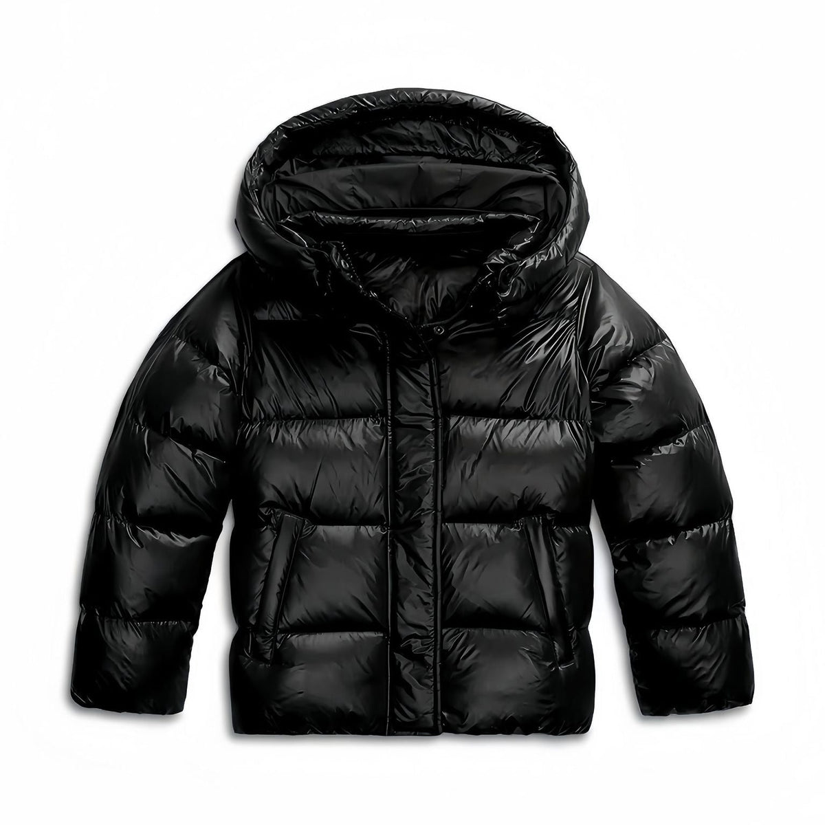 Glänzende Quadratische Daunenjacke Damen Giorgia – Bild 5