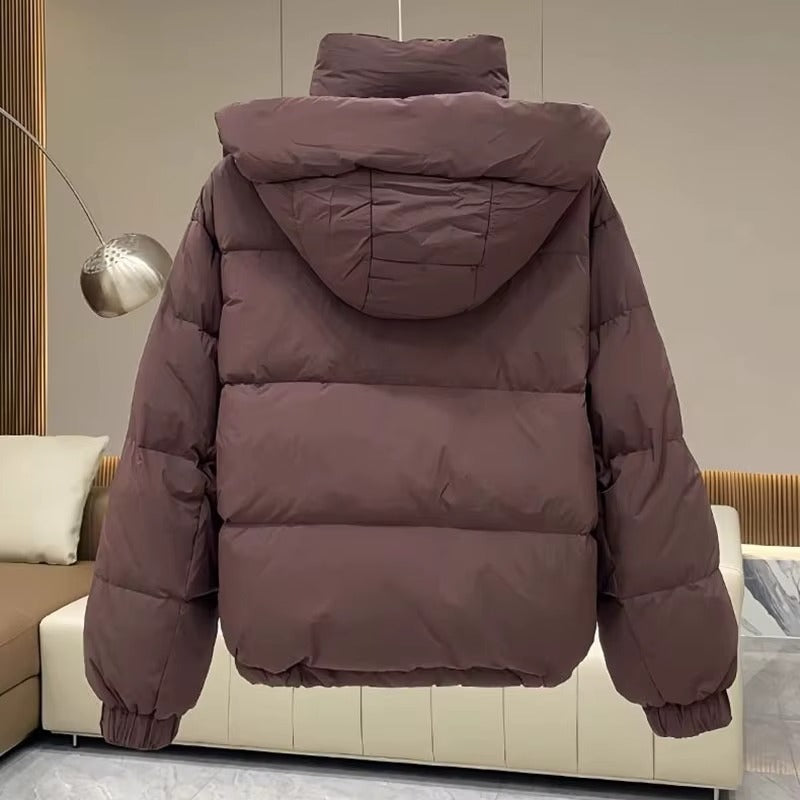 Quadratischer Daunenjacke mit hohem Kragen Damen Ilaria – Bild 10