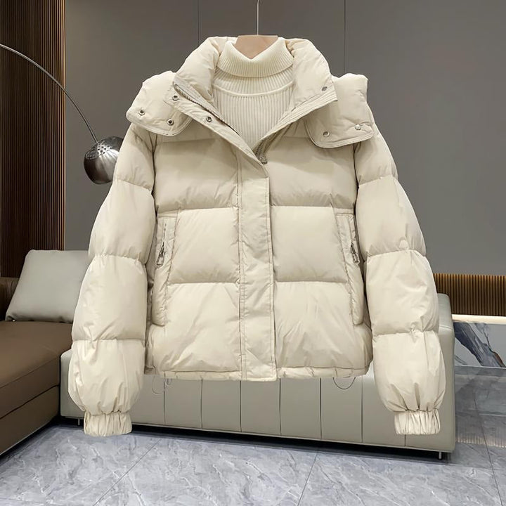 Quadratischer Daunenjacke mit hohem Kragen Damen Ilaria – Bild 12