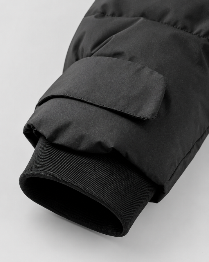 Daunenjacke mit Gürtel und abnehmbarem Kapuzen Damen Rita – Bild 6