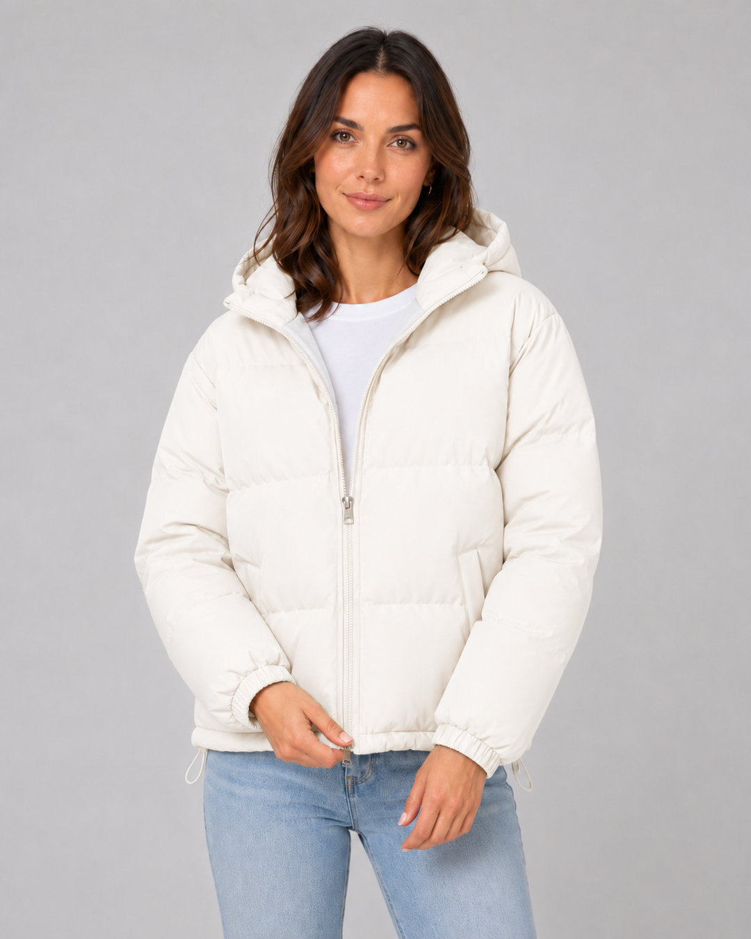 Winterjacke mit Kapuze Damen Petra – Bild 2