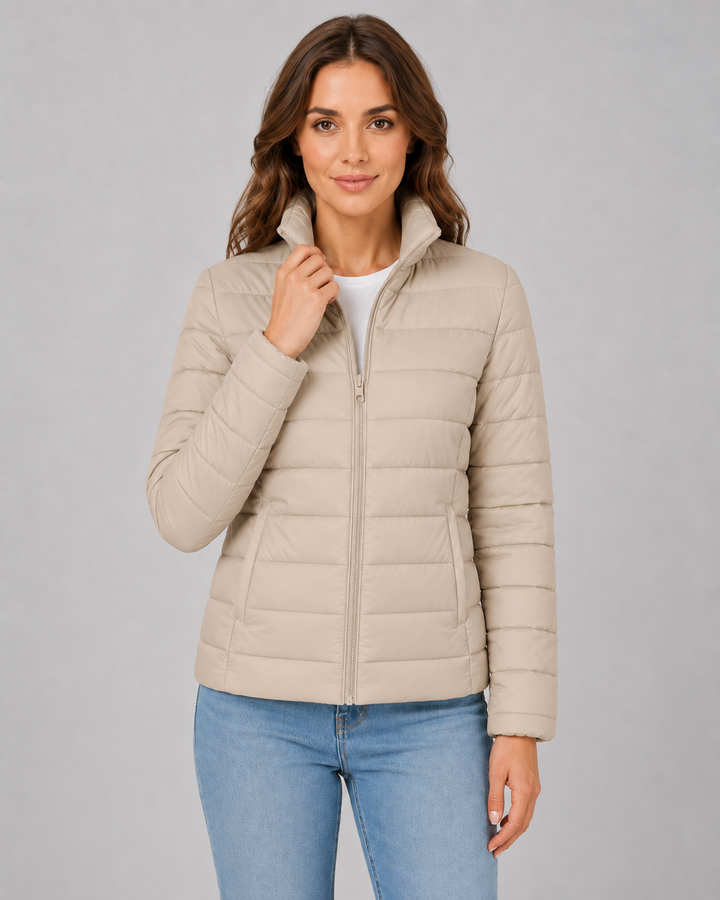 Ultraleichte Daunenjacke mit hohem Kragen Damen Regina – Bild 3