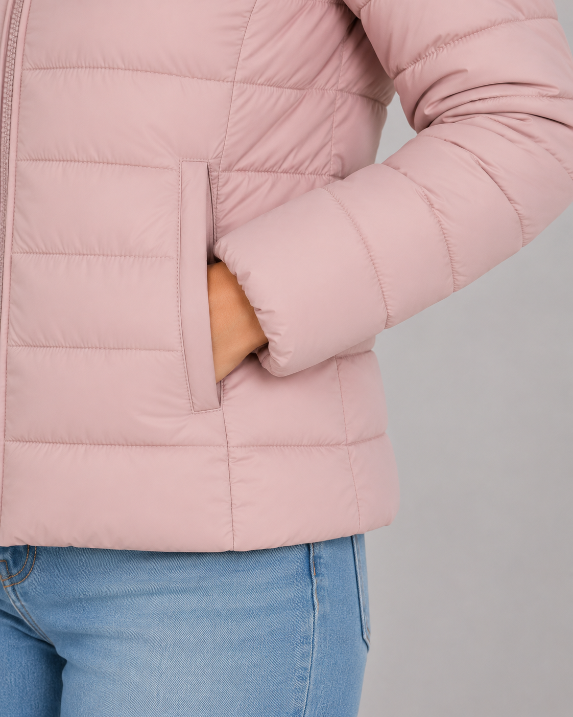 Ultraleichte Daunenjacke mit hohem Kragen Damen Regina – Bild 8