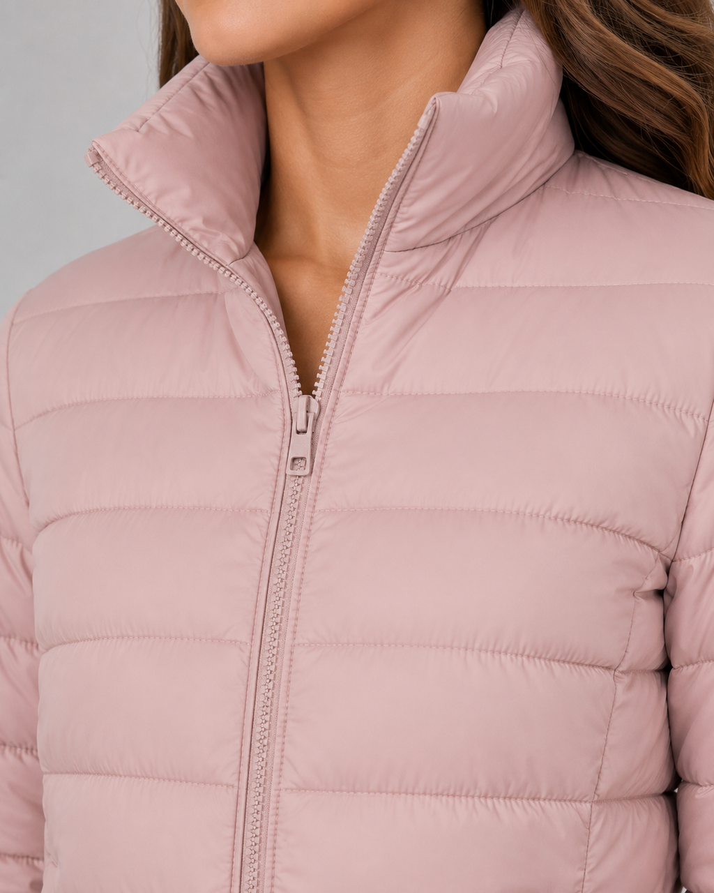 Ultraleichte Daunenjacke mit hohem Kragen Damen Regina – Bild 9
