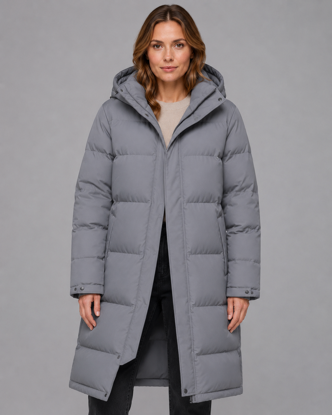 Extra langer Parka aus Daunen Damen Ornella – Bild 2