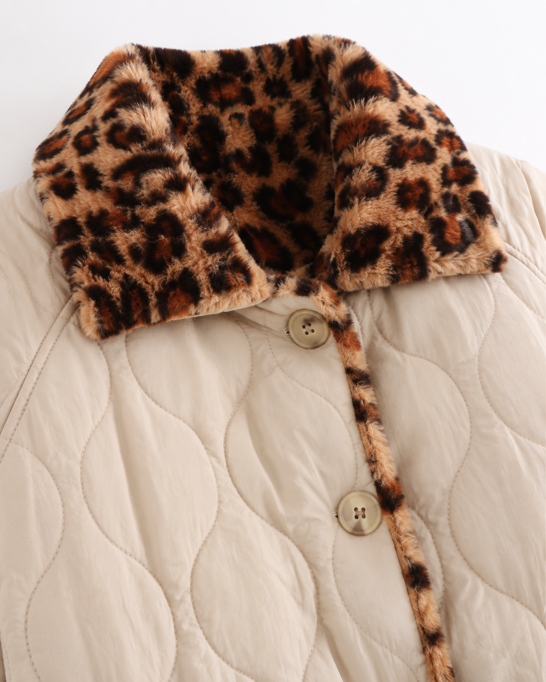Wendbare Steppjacke mit Leopardenmuster Damen Ambra – Bild 7
