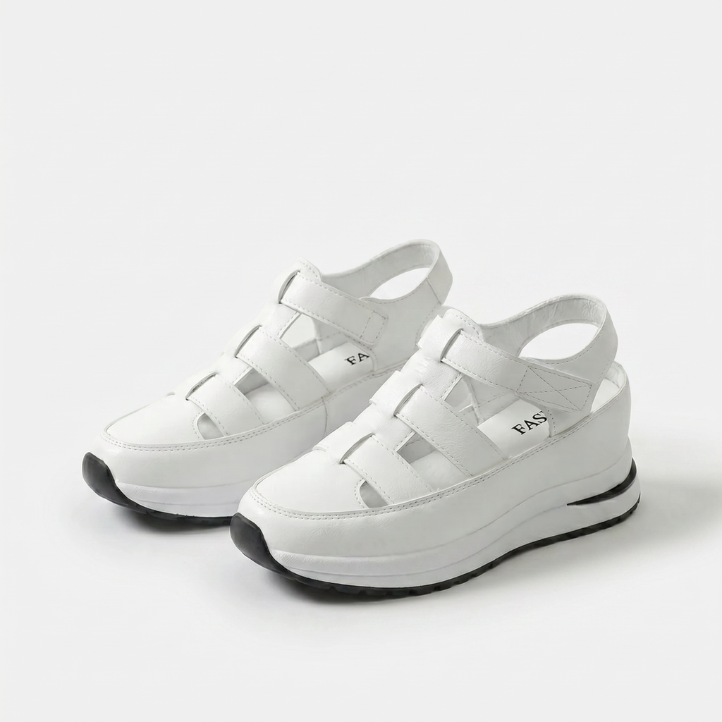 Perfekt bequeme Sandalen Lone Weiß – Weiss Modehaus