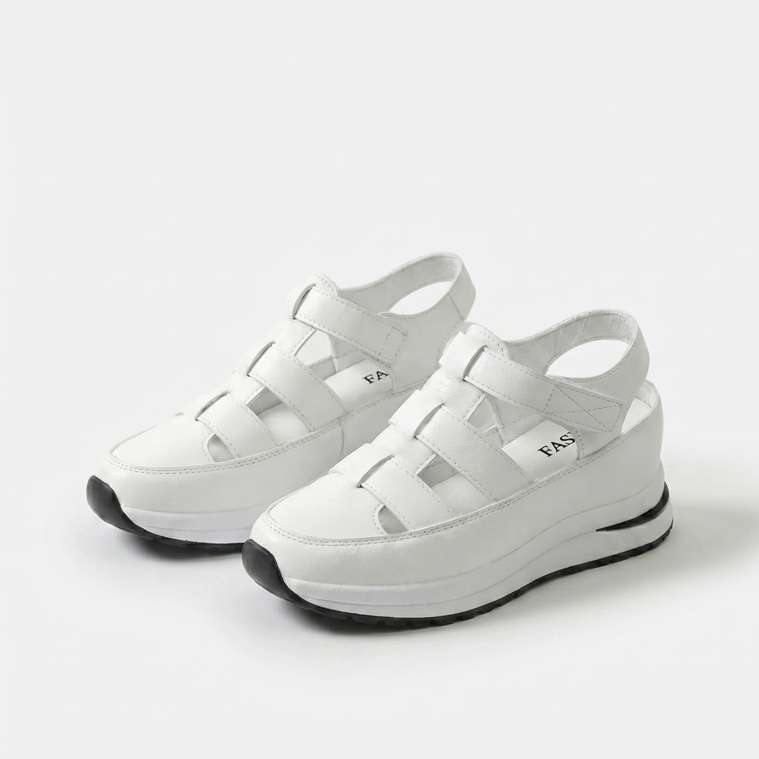 Perfekt bequeme Sandalen Lone Weiß – Weiss Modehaus