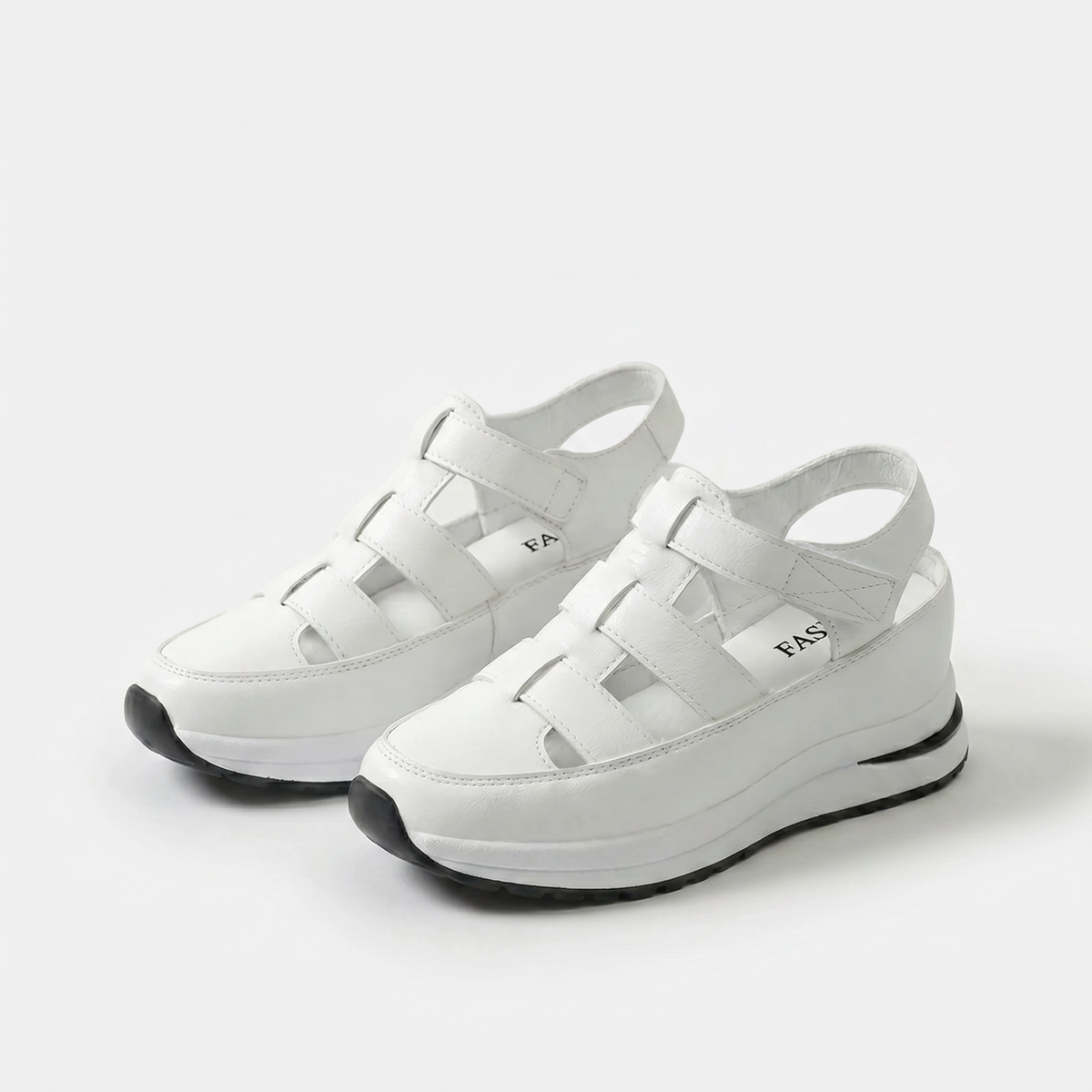 Perfekt bequeme Sandalen Lone Weiß – Weiss Modehaus