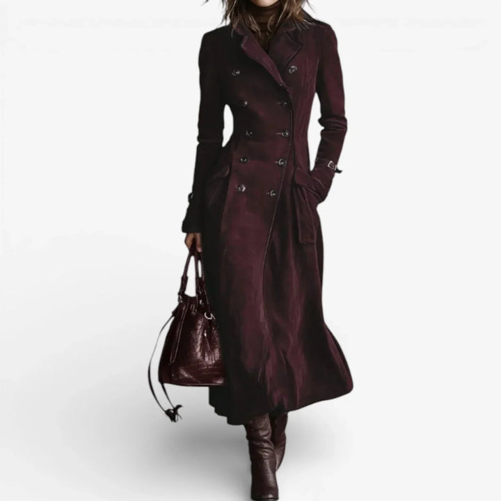 Langer Trenchcoat mit Wildleder-Effekt Tiziana – Bild 2