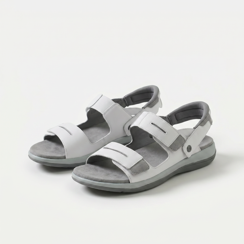 Die leichte Komfort-Sandale für aktive Sommertage Damen Luna – Weiss Modehaus